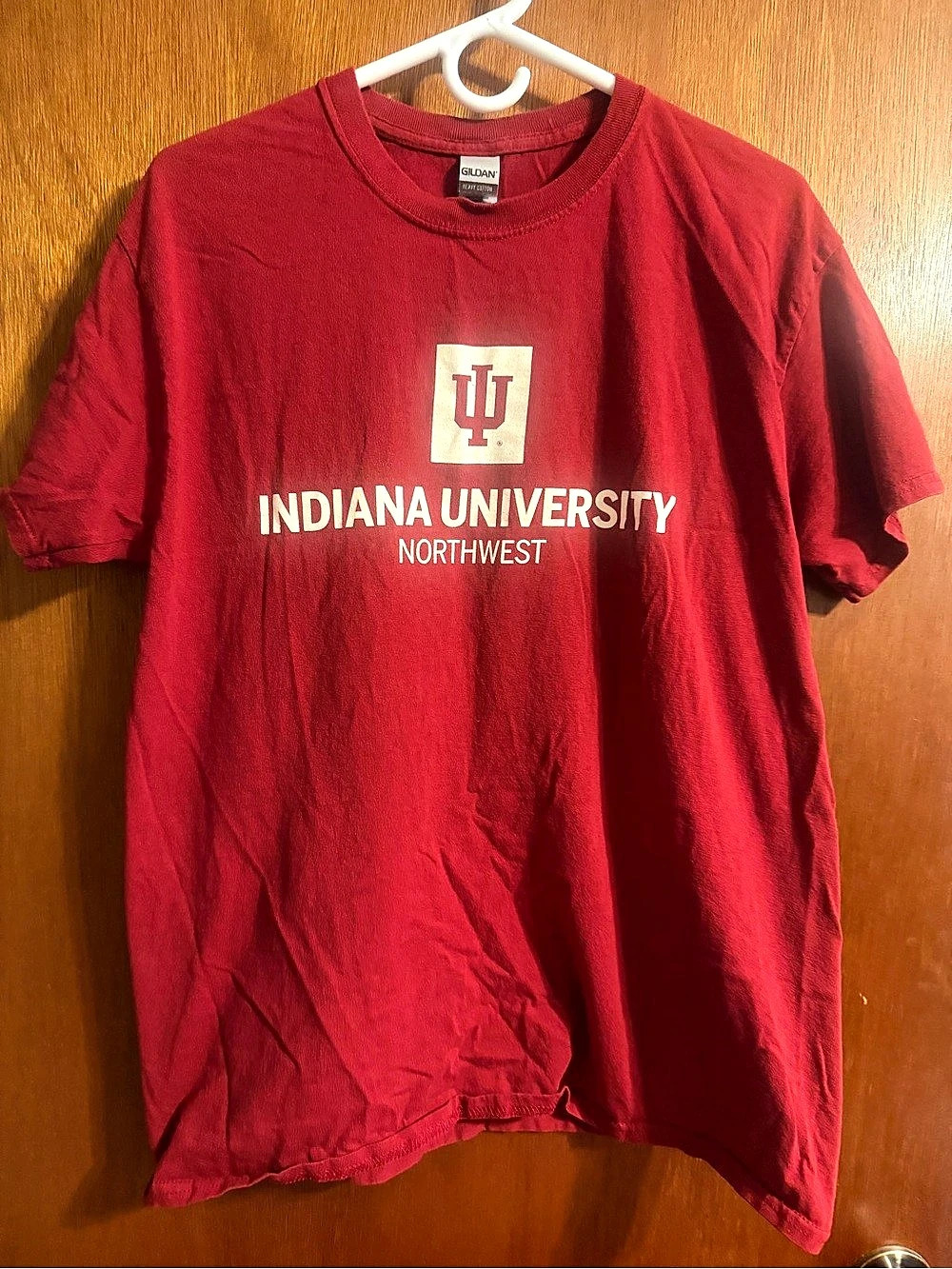 Gildan Indiana University Northwest Red Tee Mens size Large